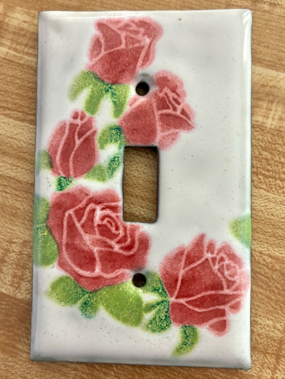 2000s Enamel Single Switchplate Light Switch Cover Ray Storch